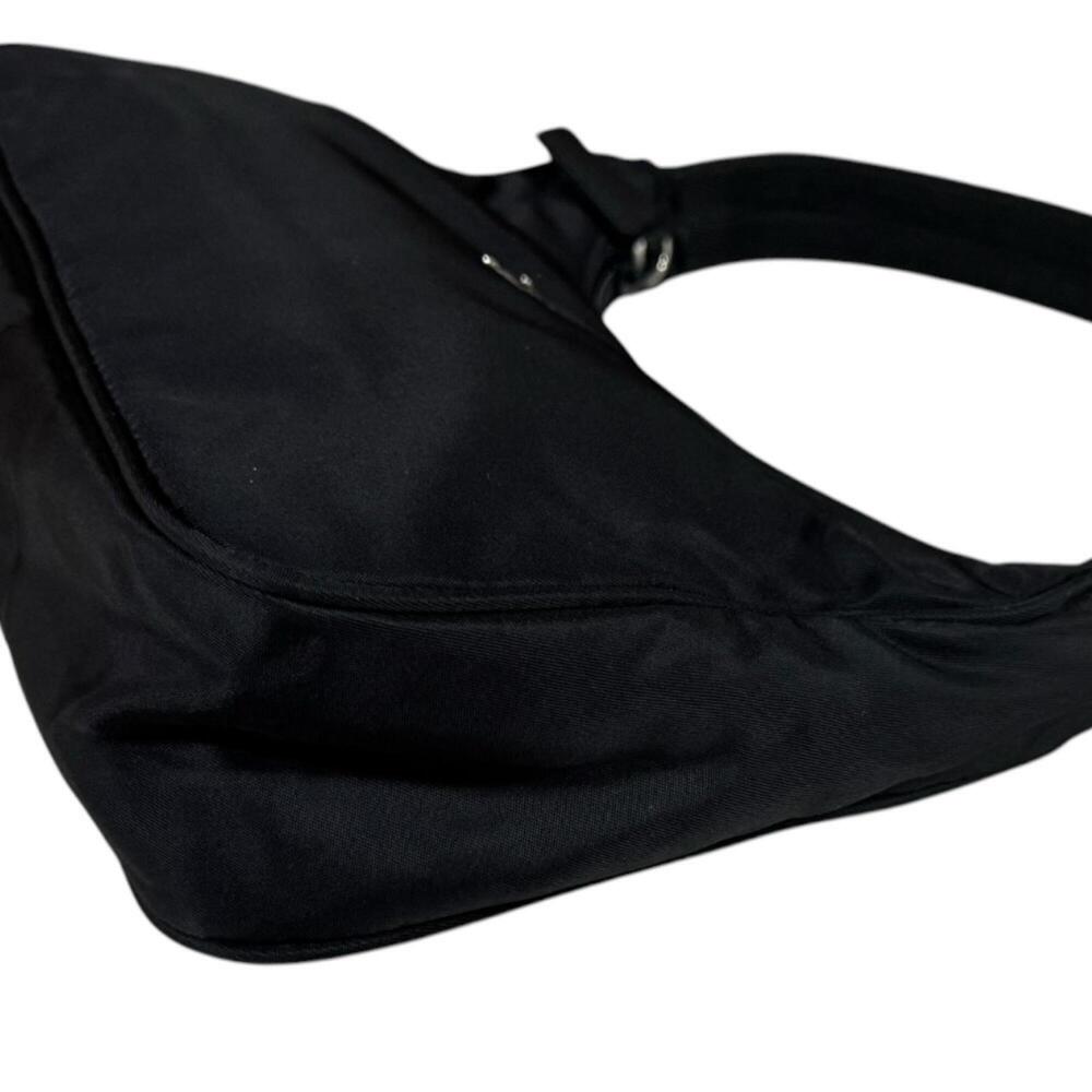 Prada Hobo Mini Bag Handbag Nylon MV519 Black Women's PRADA - Picture 7 of 9